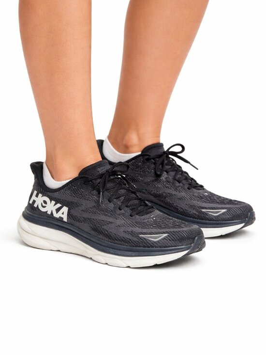 Hoka Shoes - Hoka One One Clifton 9 Women’s 9.5 Running Walking Outdoor Black White